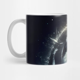 Monochromatic Antarctica Penguin Within Rainbow Colors Mug